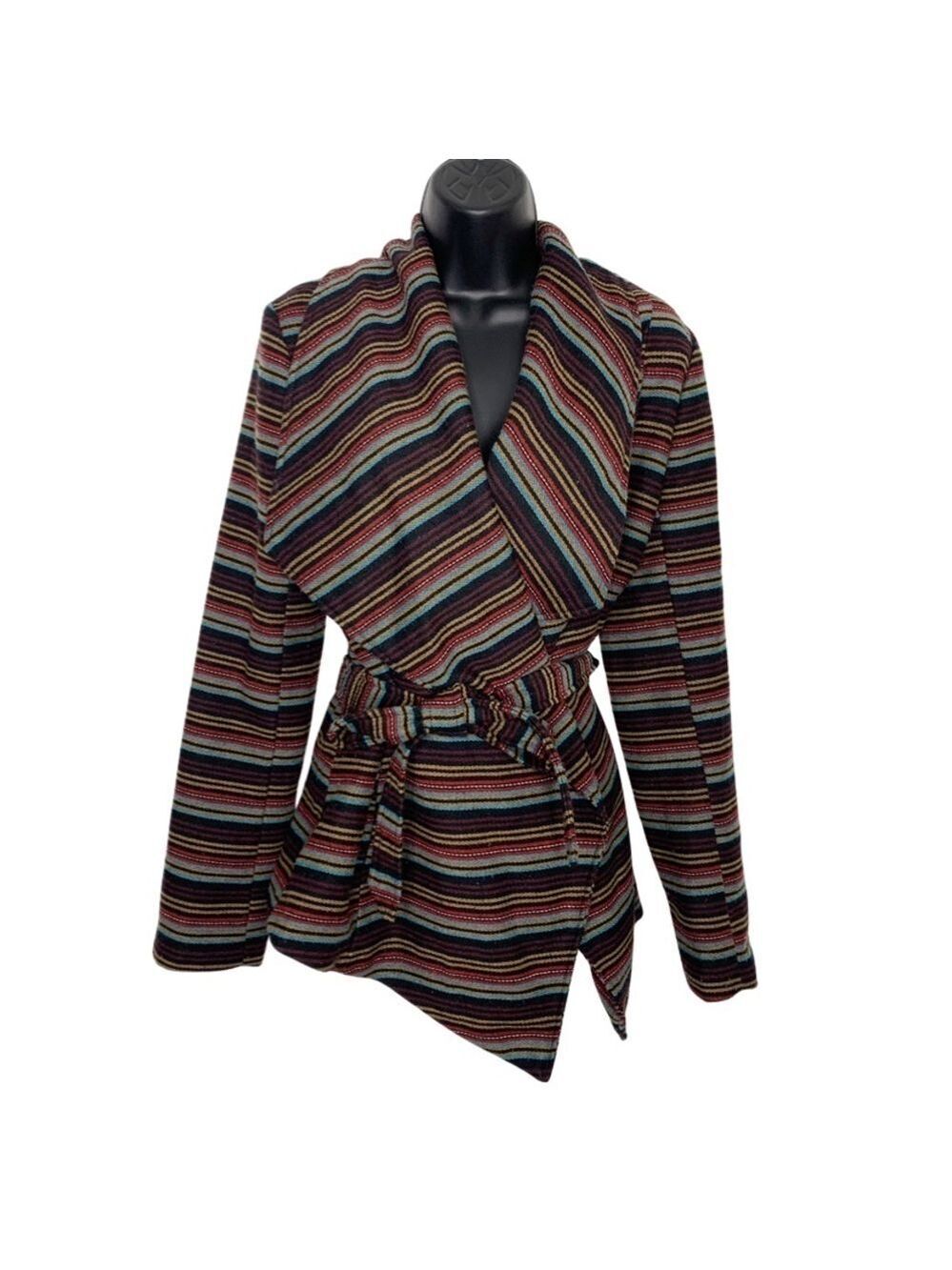 ANTHROPOLOGY JACK Wool Blend Belted Wrap Jacket - Picture 2 of 16